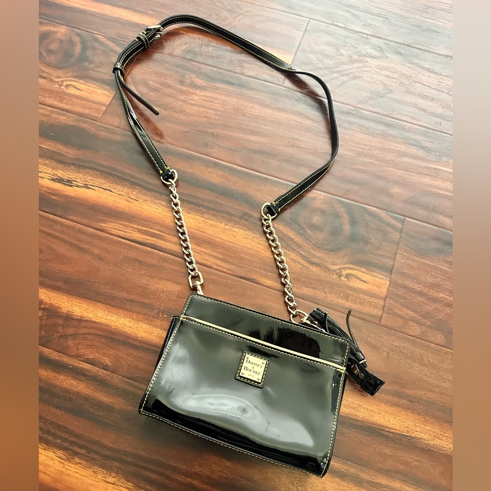 Dooney & Bourke Black Patent Leather Crossbody